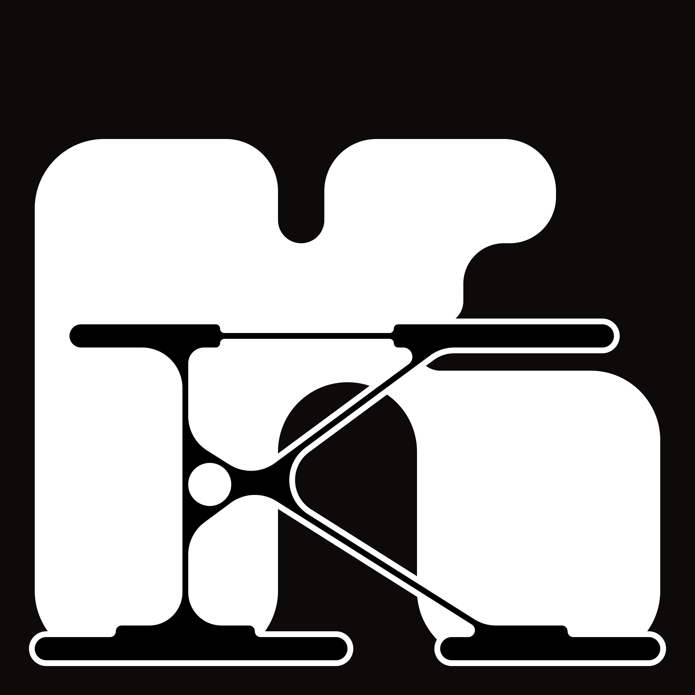 Black and white logo