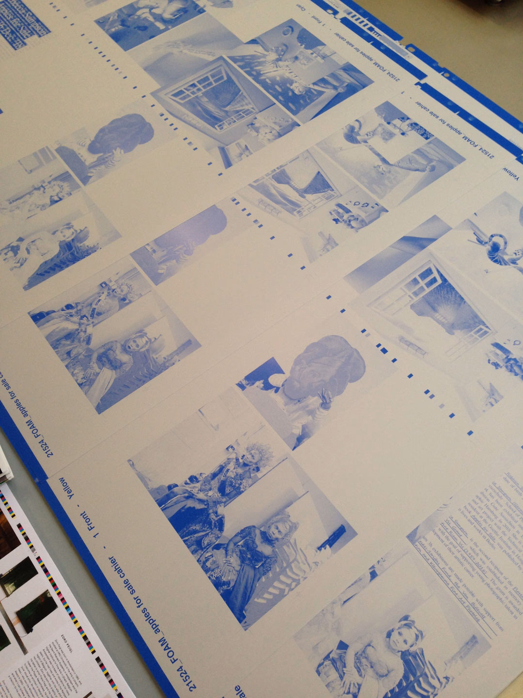 "Apples for Sales" booklet on an offset printing plate