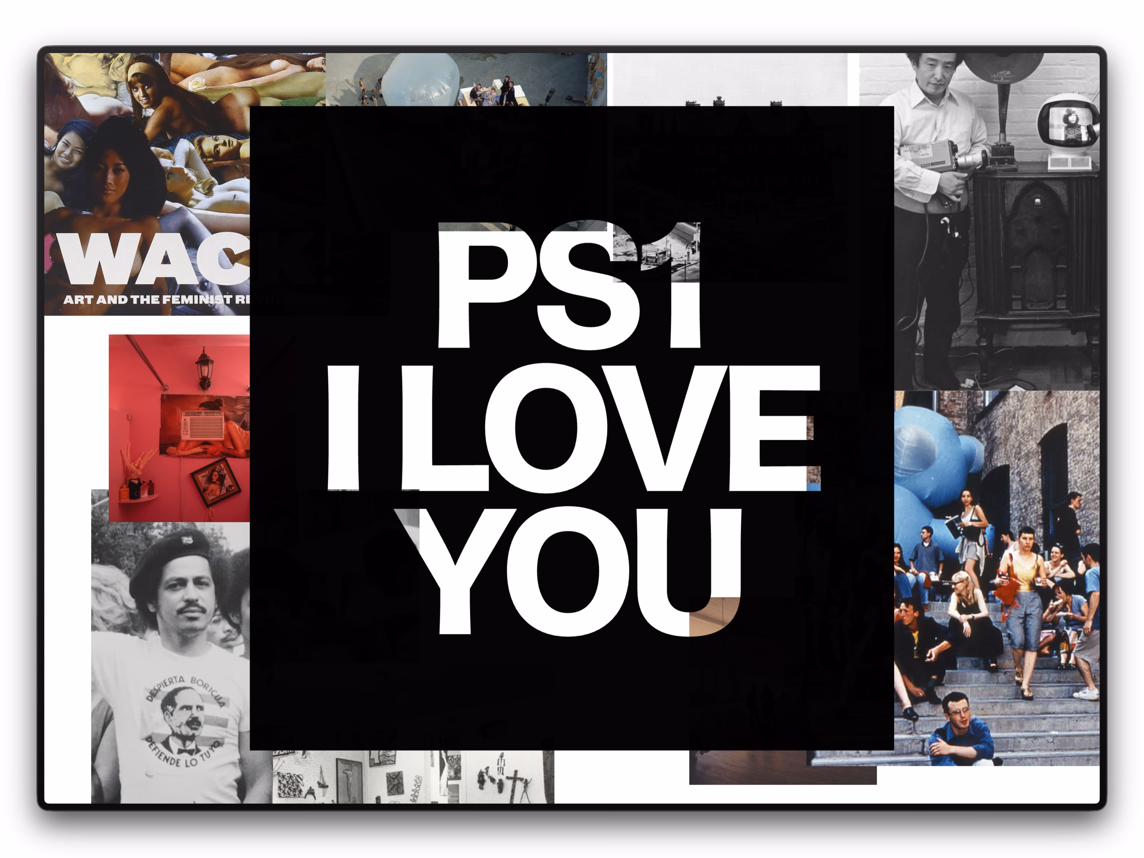 "PS1 I Love You" landing view